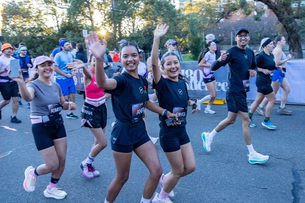Anita and Binita at the Parramatta Half Marathon